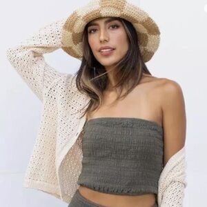 NWT - Bobi Las Angeles Smocked Tube Top